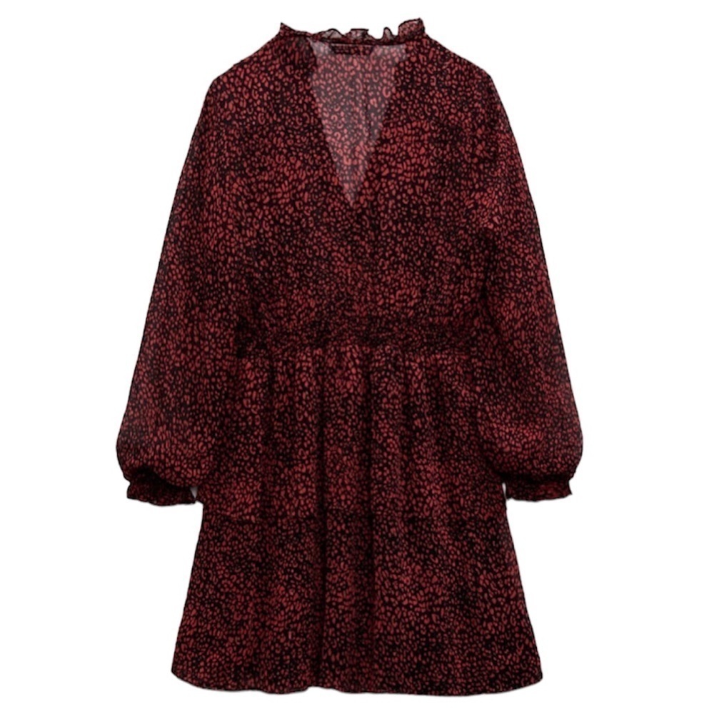 ZARA Animal Print Dress Small - Picture 8 of 8